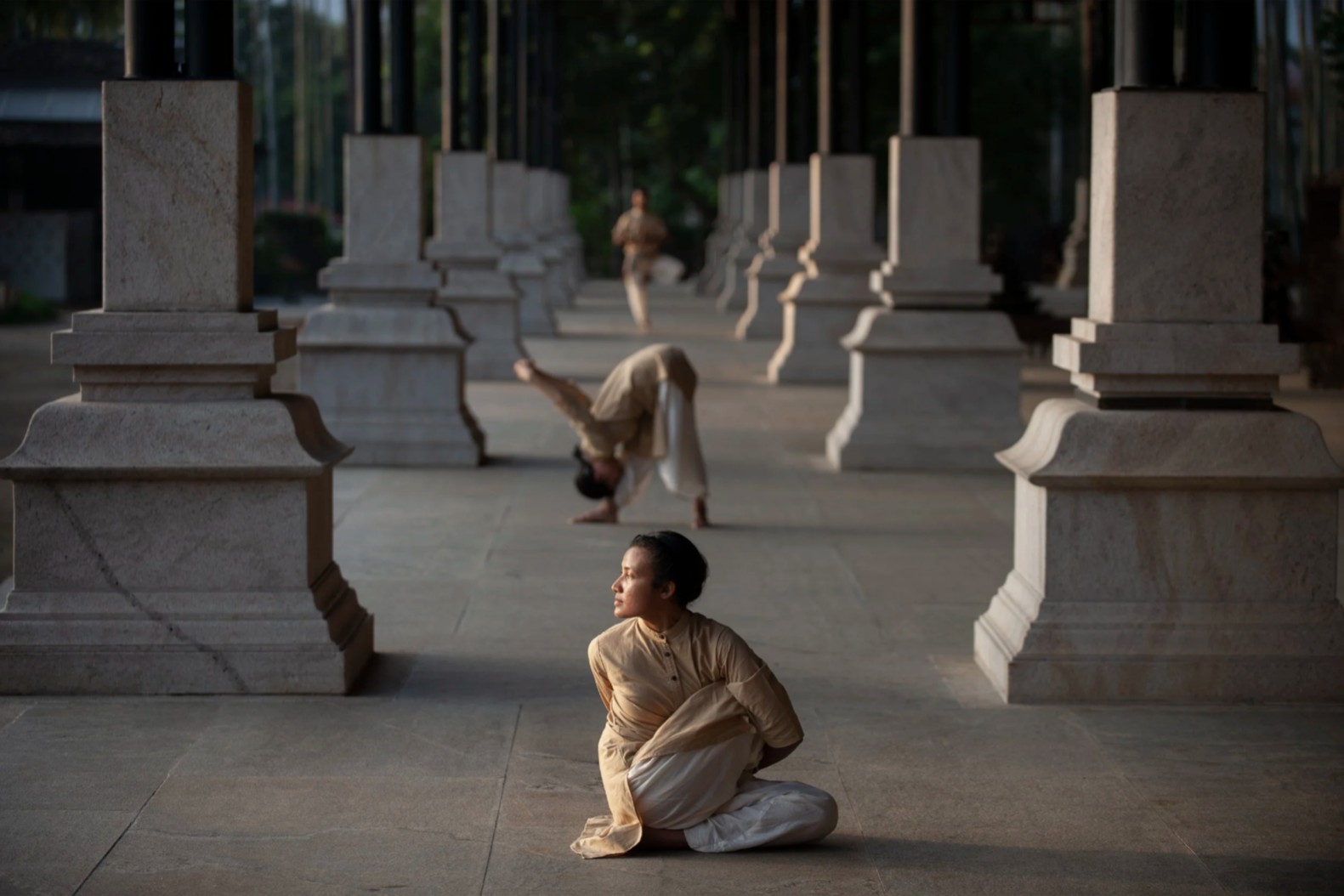 Yogasanas practice